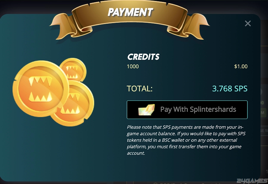 کسب درآمد از بازی Splinterlands، وب سایت 24Games