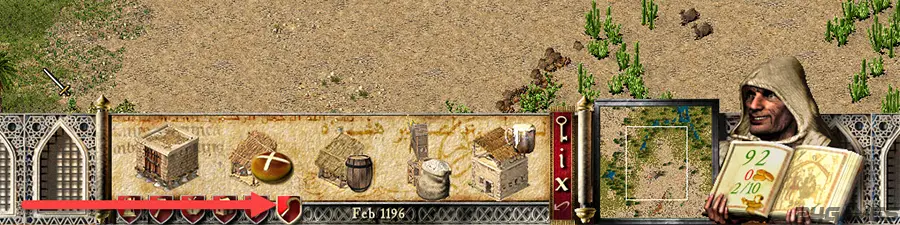 آموزش گیم پلی بازی جنگ های صلیبی 1، منو بازی Stronghold Crusader 1